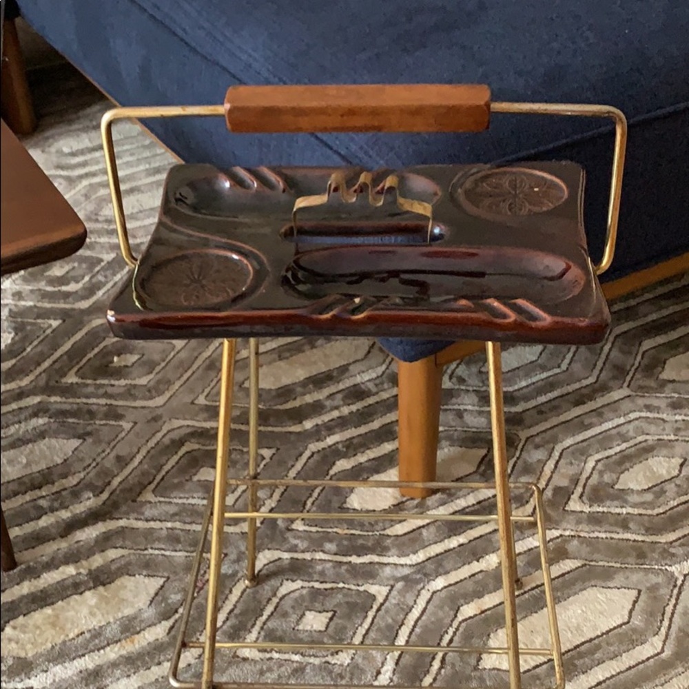 Mid century standing ashtray